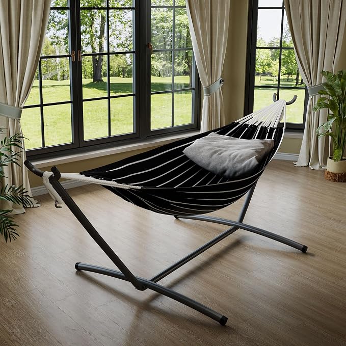 GarveeLife Double 2 Person Hammock, Indoor Outdoor Standing Hammock - Image 3