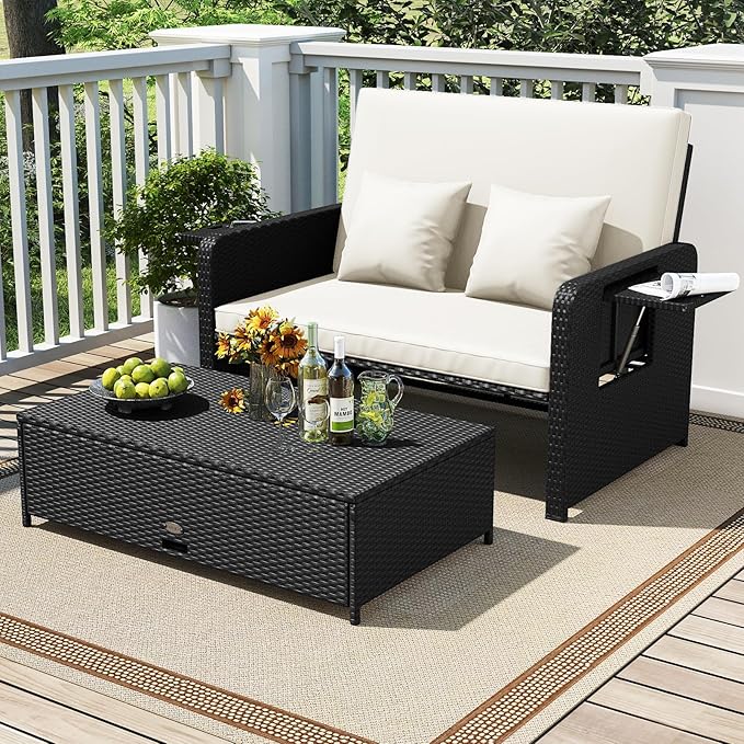 Tangkula Patio Rattan Daybed - Image 2