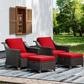 Joyside Wicker Patio Furniture Sets, 4 Pieces Upgraded Large Size Outdoor by Joyside