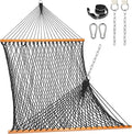 Lazy Daze Hammocks Double Rope Hammock, 2 Person Traditional Outdoor Hand Woven by LazyDazeHammocks