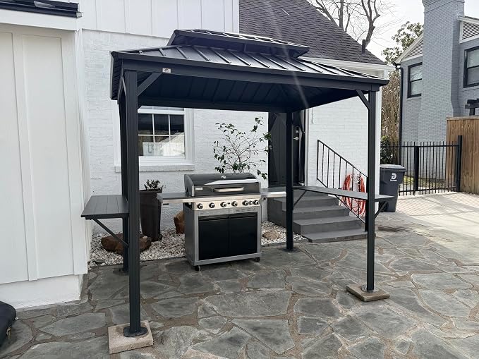 PURPLE LEAF 6' X 8' Hardtop Grill Gazebo - Image 3
