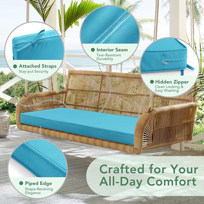 Outdoor Bench Cushion: Waterproof and Fade Resistant Patio Furniture Cushions - Image 4
