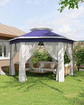 13'x13' Pop-Up Gazebo, Outdoor Hexagonal Patio Gazebo by GarveeLife