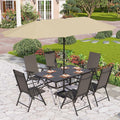 PHI VILLA 7 Piece Patio Dining Furniture Set by PHIVILLAThepioneerofcomfortablehouseholdsupplies