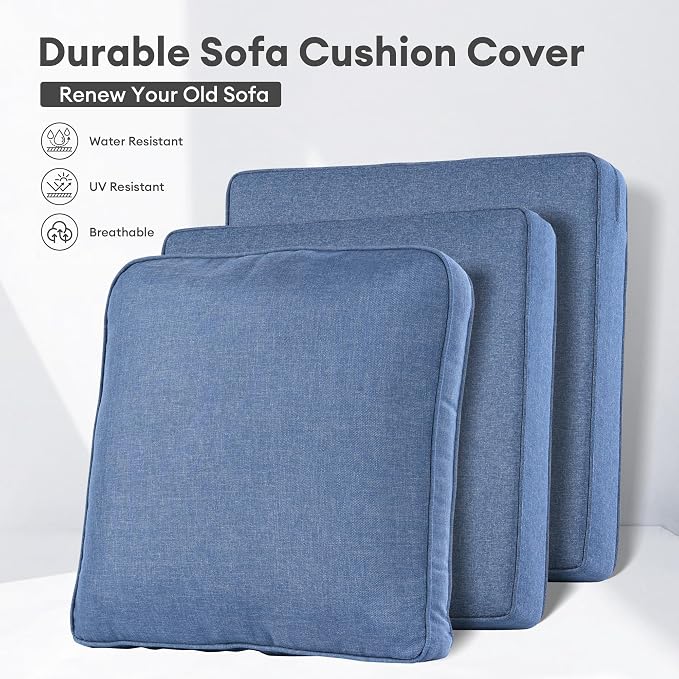 ovios Patio Cushion Covers, Waterproof Cushion Cover - Image 2