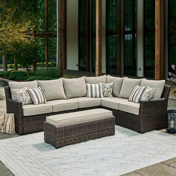 Signature Design by Ashley Brook Ranch Casual Nuvella Weather Resistant Fabric - Image 2