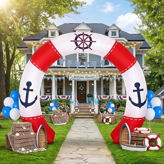 10 ft Nautical Party Inflatable Decorations - Image 3