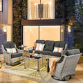 HOOOWOOO 5 Piece Patio Furniture Conversation Sets by DesignforBetterLife