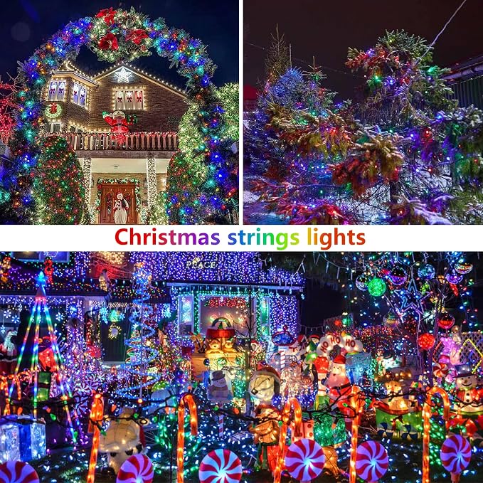 Extra-Long 144FT Solar String Lights Outdoor, 2 Pack 400LED Solar Fairy Lights - Image 5