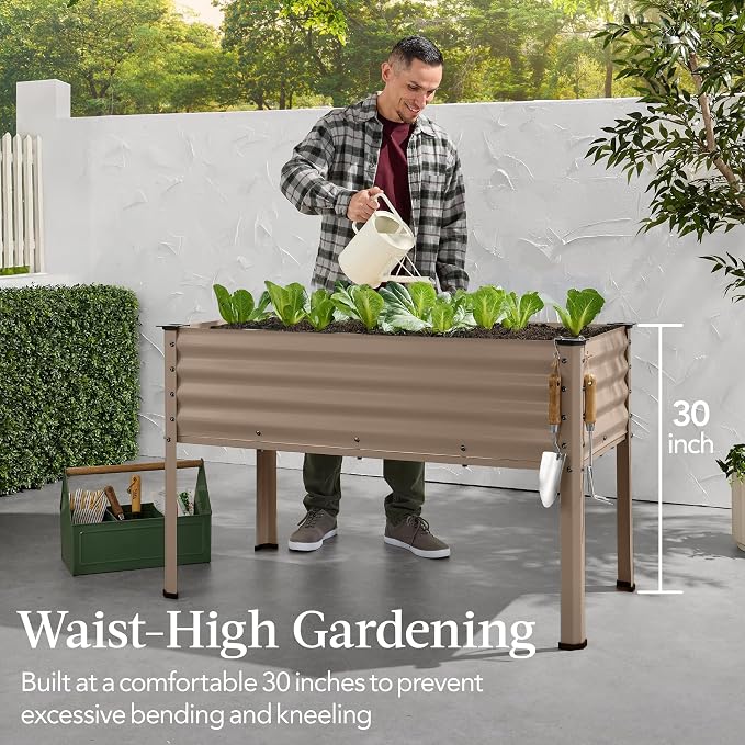 Best Choice Products 48x24x30in Galvanized Raised Garden Bed, Metal Elevated - Image 3