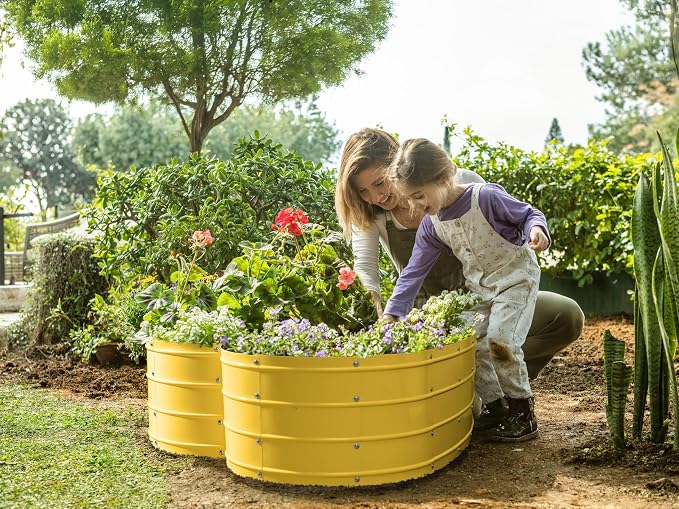 Plant & Plot Galvanized Raised Garden Beds Outdoor // Planter Raised Beds - Image 2