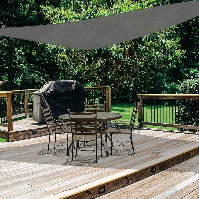 AsterOutdoor Sun Shade Sail Triangle 10' x 10' x 10' UV Block Canopy - Image 5