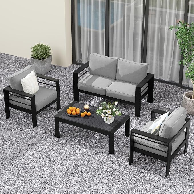 Solaste Aluminum Patio Furniture Set - Image 9