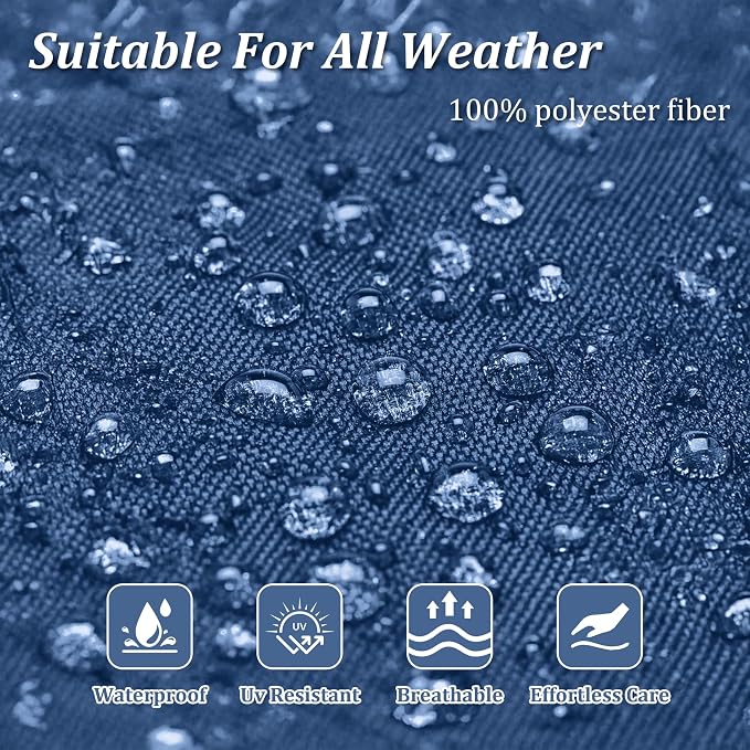 14 Pcs Outdoor Cushion Slipcovers Patio Cushion Covers Replacement Waterproof - Image 5