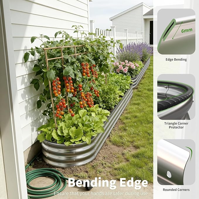 Galvanized Metal Raised Garden Bed Kit - Image 3