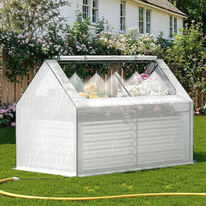 Raised Garden Bed with Self-Watering System, Galvanized Raised Beds by Lineware
