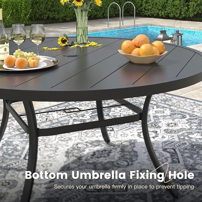 VICLLAX 9 Pieces Patio Outdoor Dining Set - Image 8