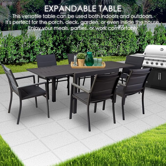 Kozyard Villa Expandable Patio Dining Table - Image 3