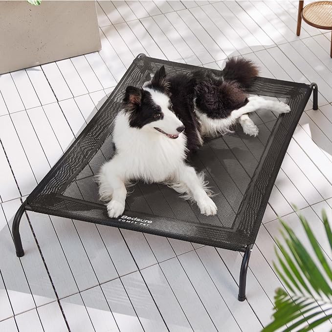 Bedsure Outdoor Elevated Dog Bed Large Sized Dog, Portable Indoor & Outdoor - Image 7