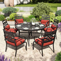 PHI VILLA 7 Pieces Outdoor Dining Set by PHIVILLAThepioneerofcomfortablehouseholdsupplies