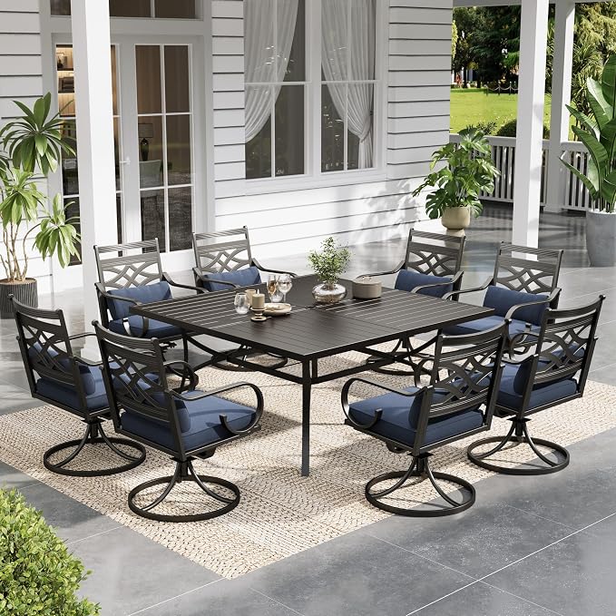 Sophia and William Swivel Outdoor Patio Dining Set by SophiaWilliam