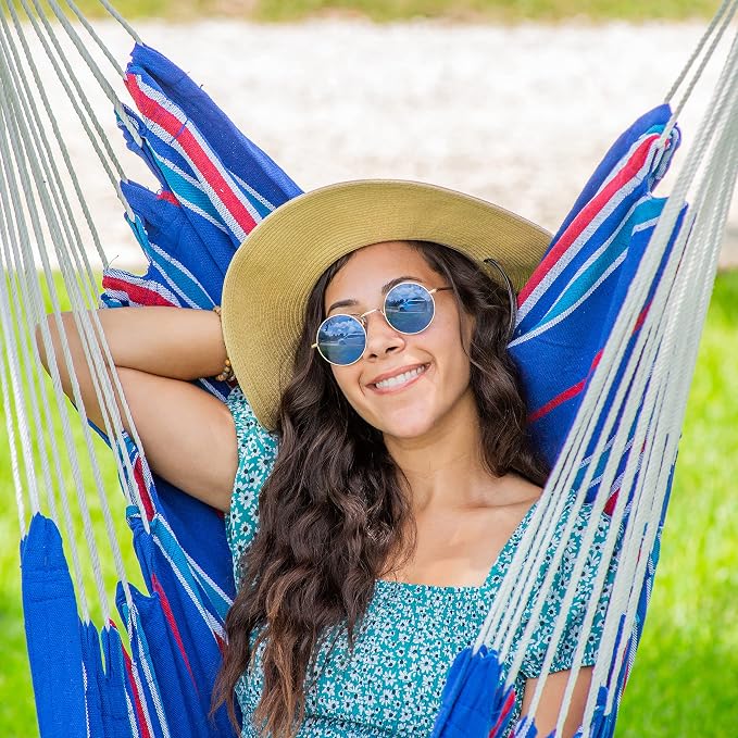 Bliss Hammocks WM-412F_2 Polyester Multi Color Hammock Chair - Image 7