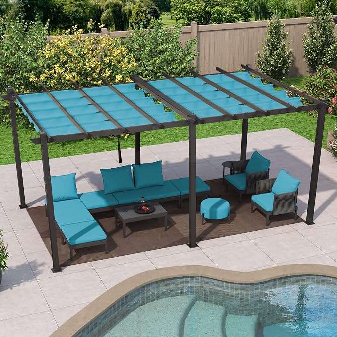 PURPLE LEAF 12' X 18' Outdoor Pergola - Image 8