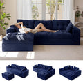 MAXYOYO 104" L Shaped Modular Sectional Sofa by MAXYOYO