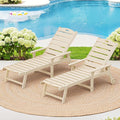 LUE BONA Outdoor Chaise Lounge Chairs Set of 2, HDPS Chaise Lounger, 5 by LUEBONA