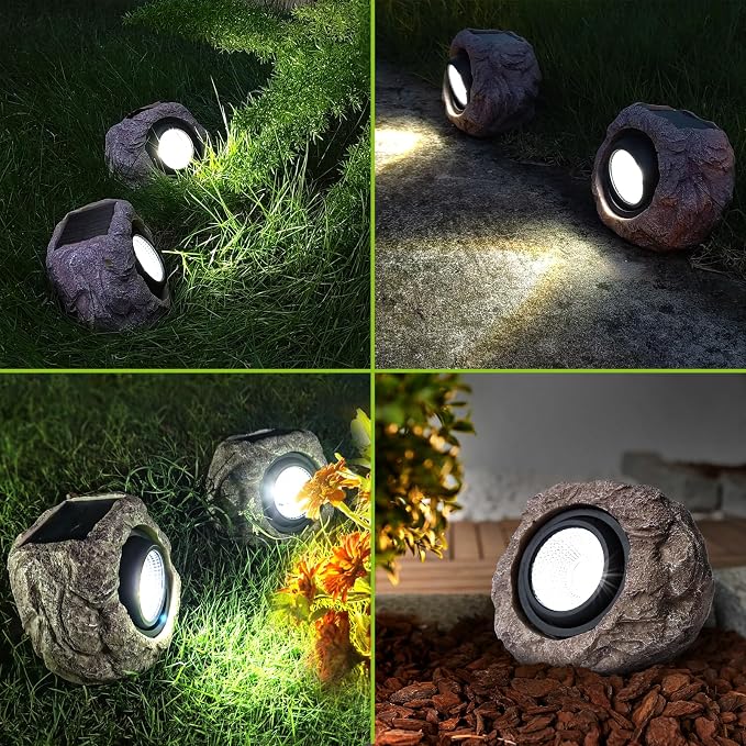 Solar Rock Lights Outdoor Garden Waterproof - Image 7