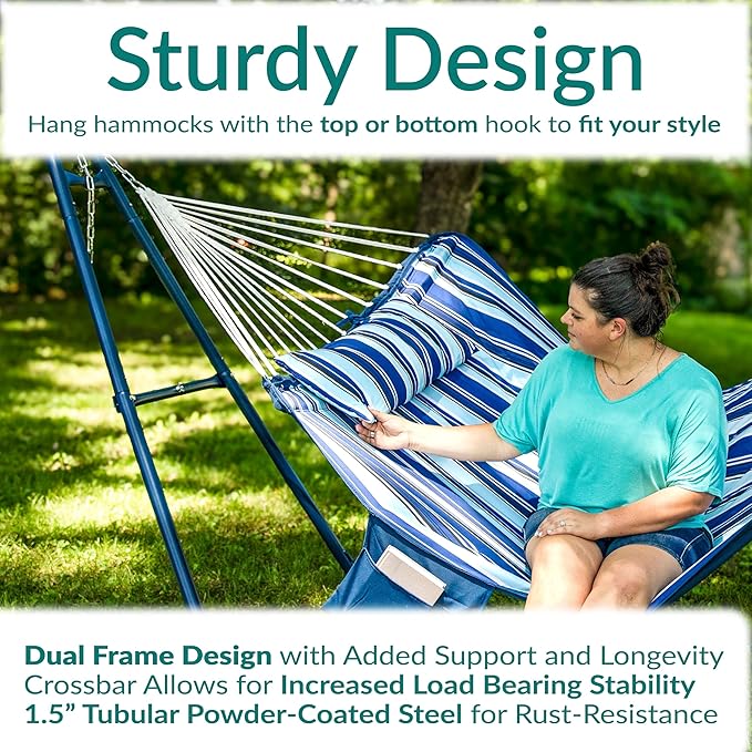 Sunnydaze Decor Universal Double Hammock Stand Only - Image 3
