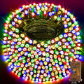 KNONEW 600FT 1500 LED Christmas String Lights Outdoor Green Wire Fairy Light 8 by KNONEW