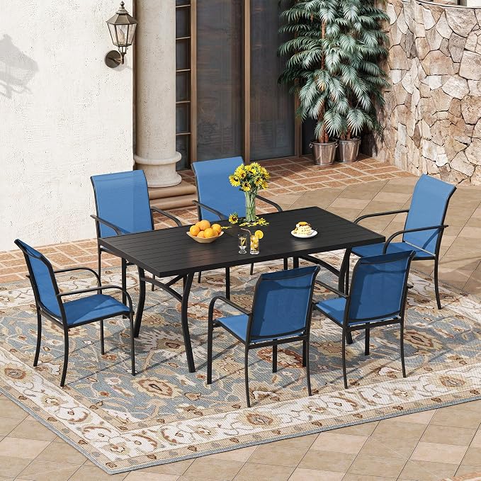VICLLAX 7 Pieces Patio Outdoor Dining Set by HOME