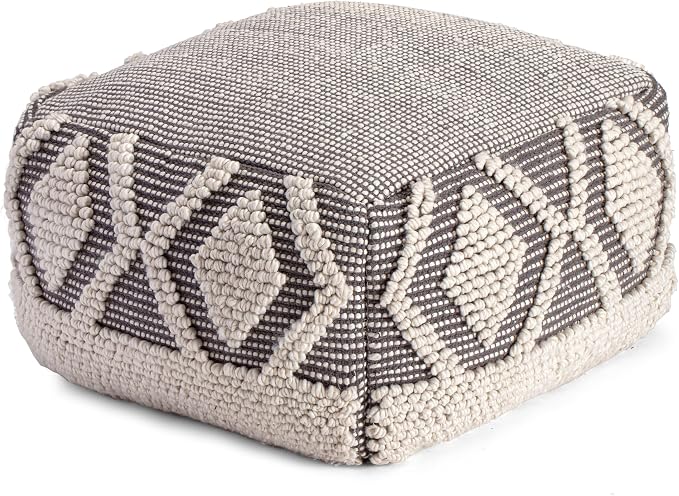 Anji Mountain 100% Handmade & Handcrafted Comfortable Home Décor Pouf Ottoman by AnjiMountain