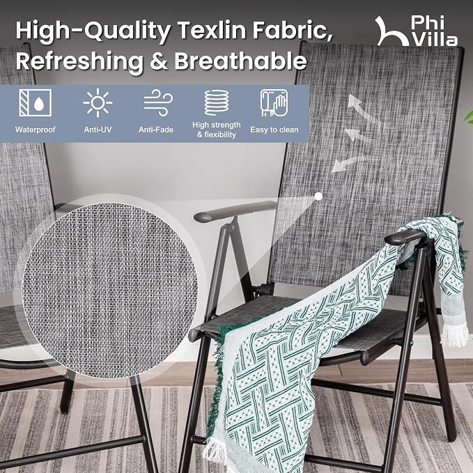 PHI VILLA Outdoor Patio Dining Set - Image 4