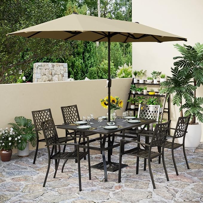 PHI VILLA 8 Piece Patio Dining Set - Image 8