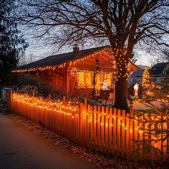 JMEXSUSS 150LED Orange Halloween Lights Indoor Outdoor, Connectable Christmas - Image 5