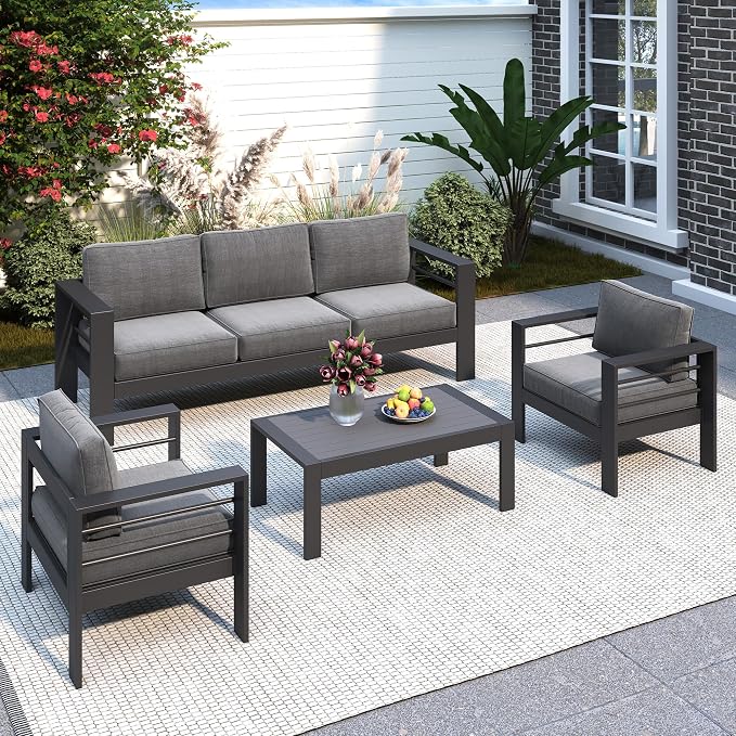 Solaste Aluminum Patio Furniture Set by Solaste