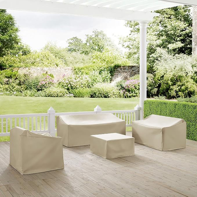 Crosley Furniture Patio Furniture Covers, Waterproof 4-Piece Cover Set - Image 3