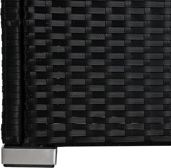 SAFAVIEH Outdoor Sectional Diona Black/White Outdoor Living Set - Image 7