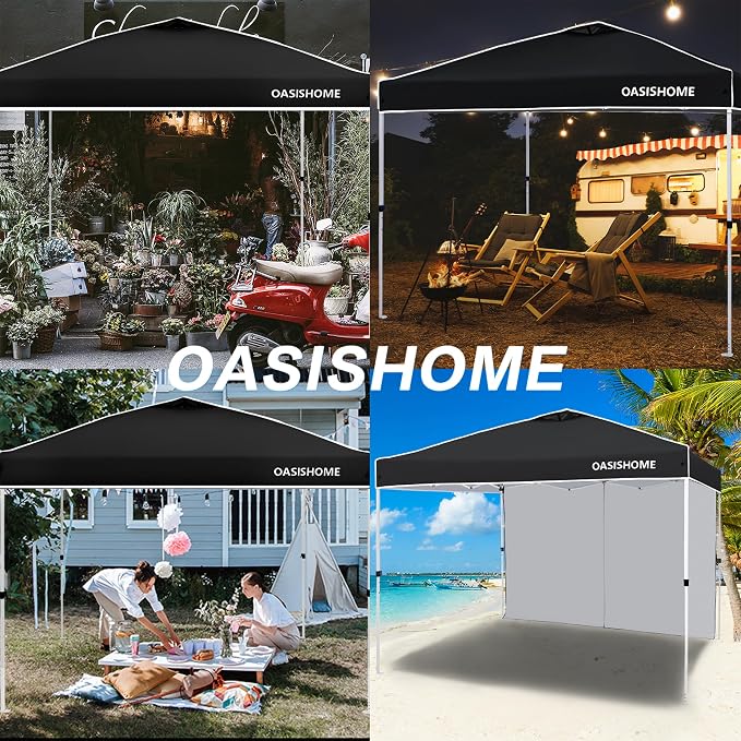 OASISHOME Pop-up Portable Outdoor Canopy Tent 10'x10' Instant Gazebo, - Image 6