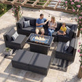 NICESOUL 8 Seater Outdoor Patio Furniture Sectional Sets by NICESOUL