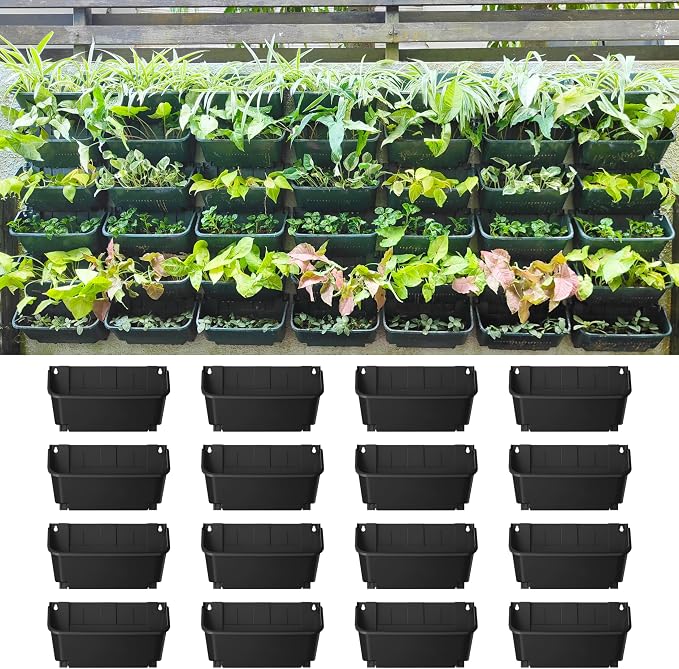 Maxona Black Color Vertical Garden Planter by Maxona