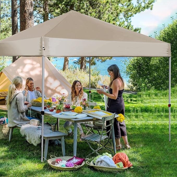 Canopy Tent 8X8 FT, Instant Pop Up Shelter w/Carry Bag, 4 Ropes, Adjustable - Image 7