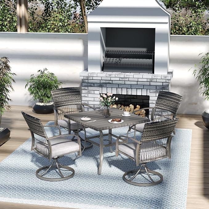 Pamapic 5-Piece Outdoor Dining Set - Image 2