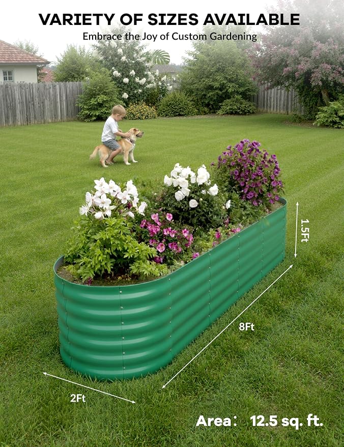 GarveeLife 2 Pcs Raised Garden Beds Outdoor 8x2x1.5 ft - Image 4