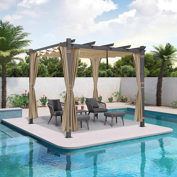PURPLE LEAF 10' X 10' Outdoor Pergola by PURPLELEAF