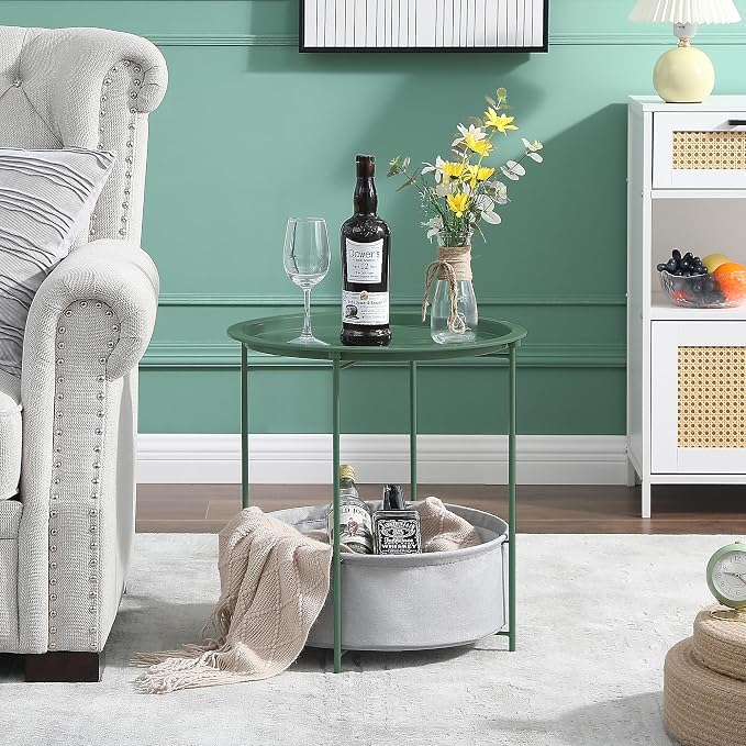 VECELO Round Side/End Table - Image 2