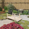 VINGLI 4 ft Garden Bridge, Arch Walkway Wooden Bridge by VINGLI