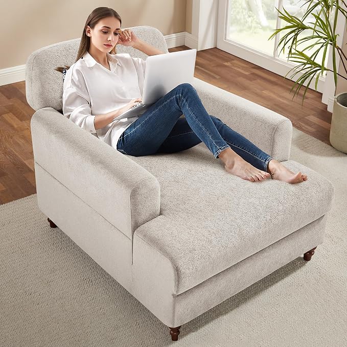 VANOMi Chaise Lounge Accent Chair Indoor - Image 3